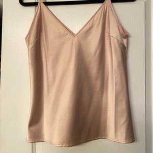 Like- new ZARA satin cami top. Perfect for underneath blazers or cardigans!